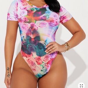 Floral Multicolor Bodysuit